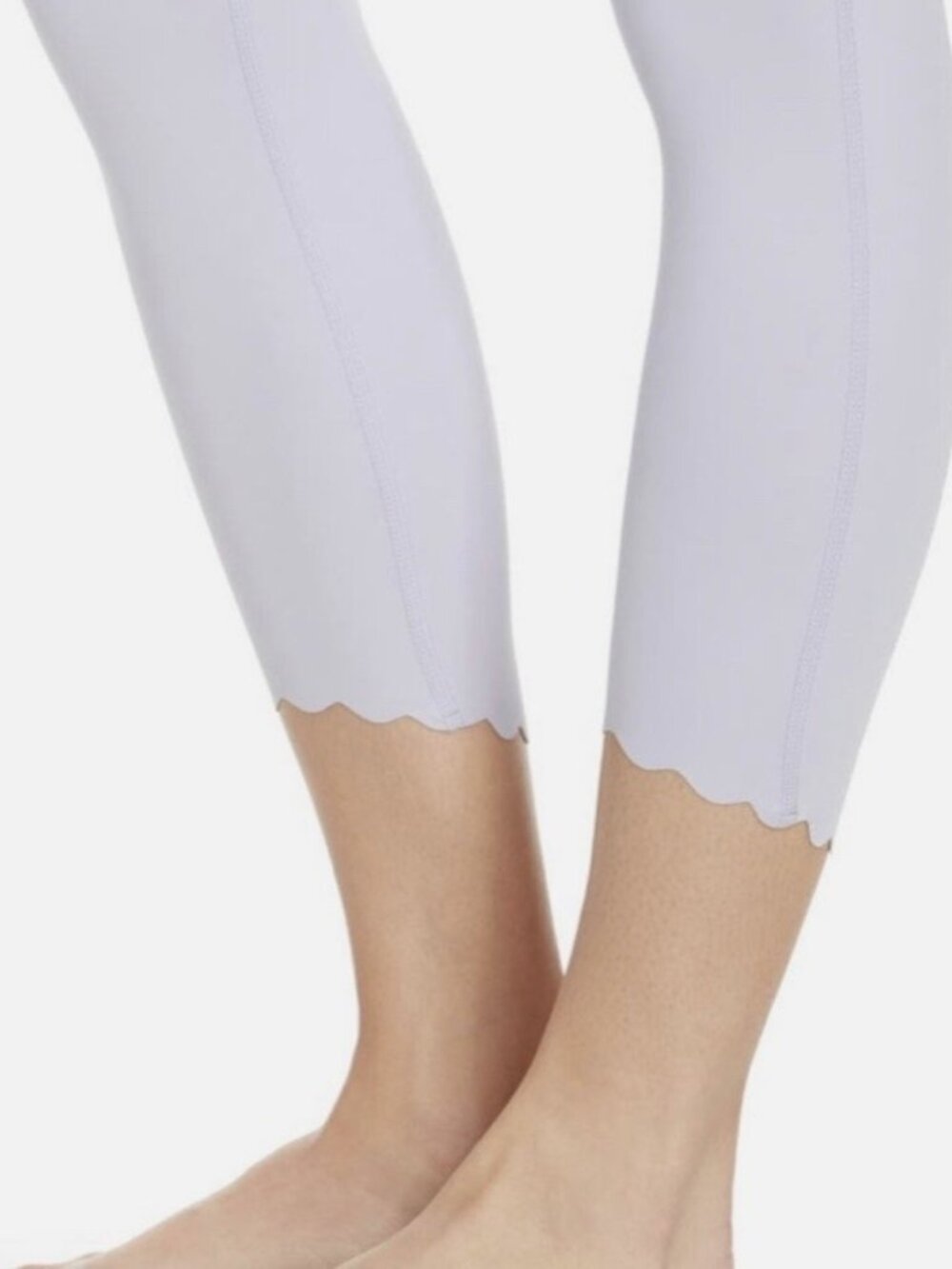 Zella Leggings Women's Activewear High Waist Capri Scalloped, Purple, Size M - Picture 2 of 7